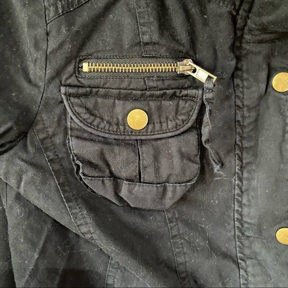 Charlotte Russe Black Jacket with Brass Hardware Details - Picture 4 of 7